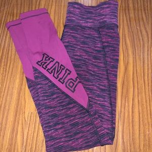 Deep red victoria secret PINK workout legging